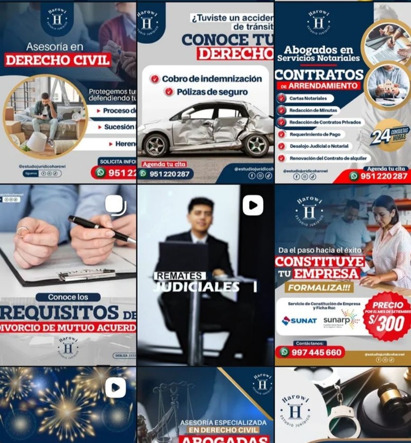 Instagram Estudio Jurídico Harowi