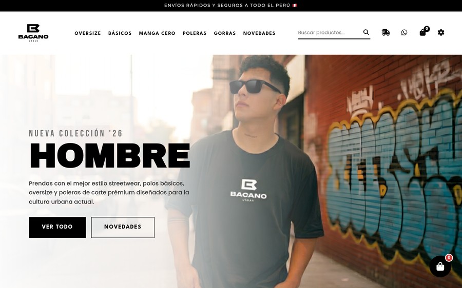 Tienda Virtual Bacano Urban